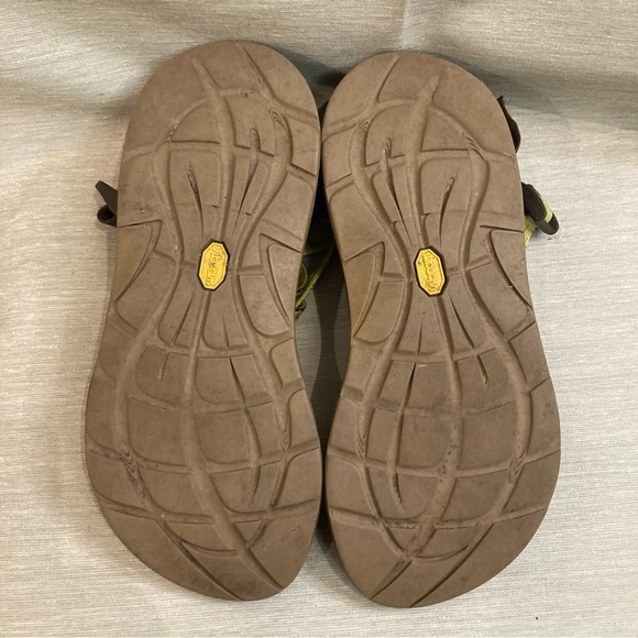CHACO Sz 8 Kaleidoscope Double Strap Vibram Sole Wrap Toe Pull  Closure Sandals - Picture 10 of 10